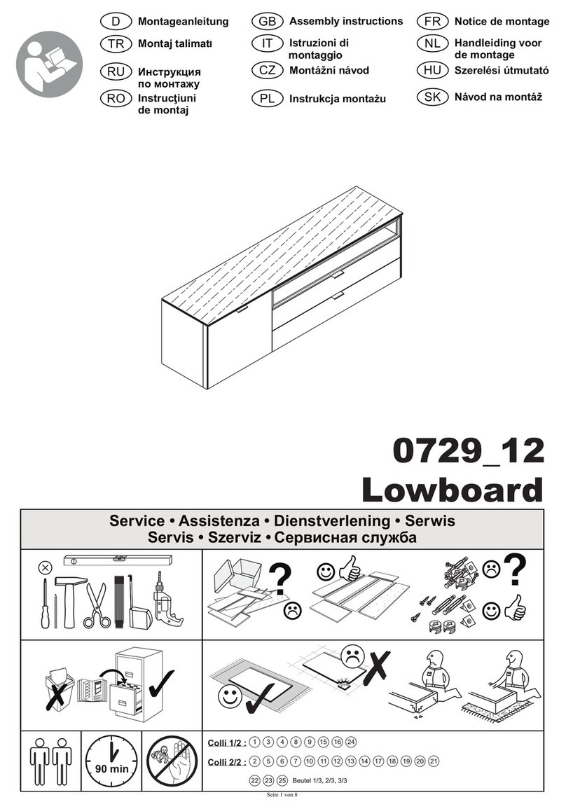 MEGA MOBEL 0729 12 Assembly instructions