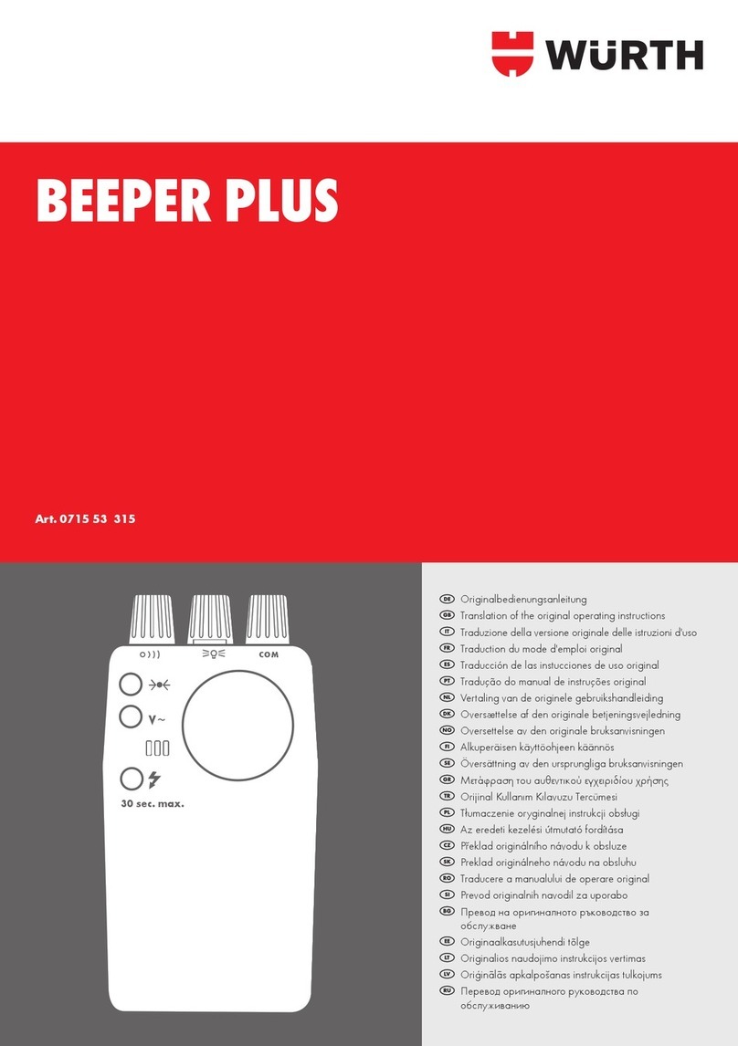 Würth BEEPER PLUS User manual