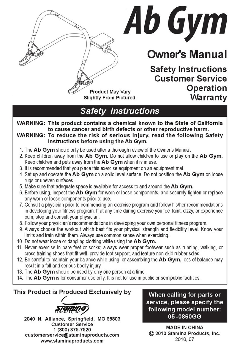 Stamina 05 -0860GG User manual