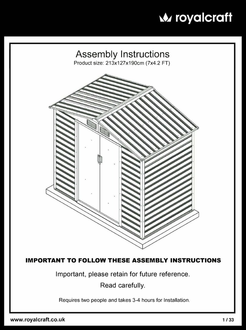Royalcraft CAMBRIDGE 1 Assembly instructions