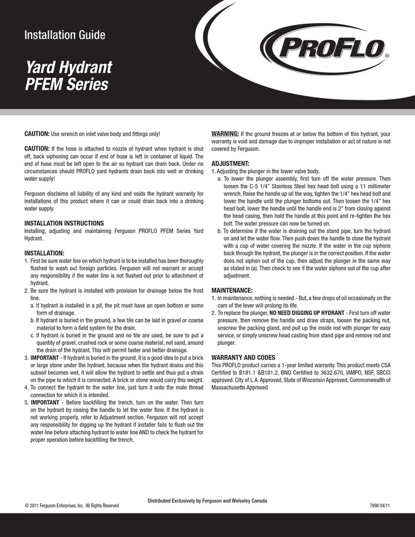 ProFlo PFEM Series User manual