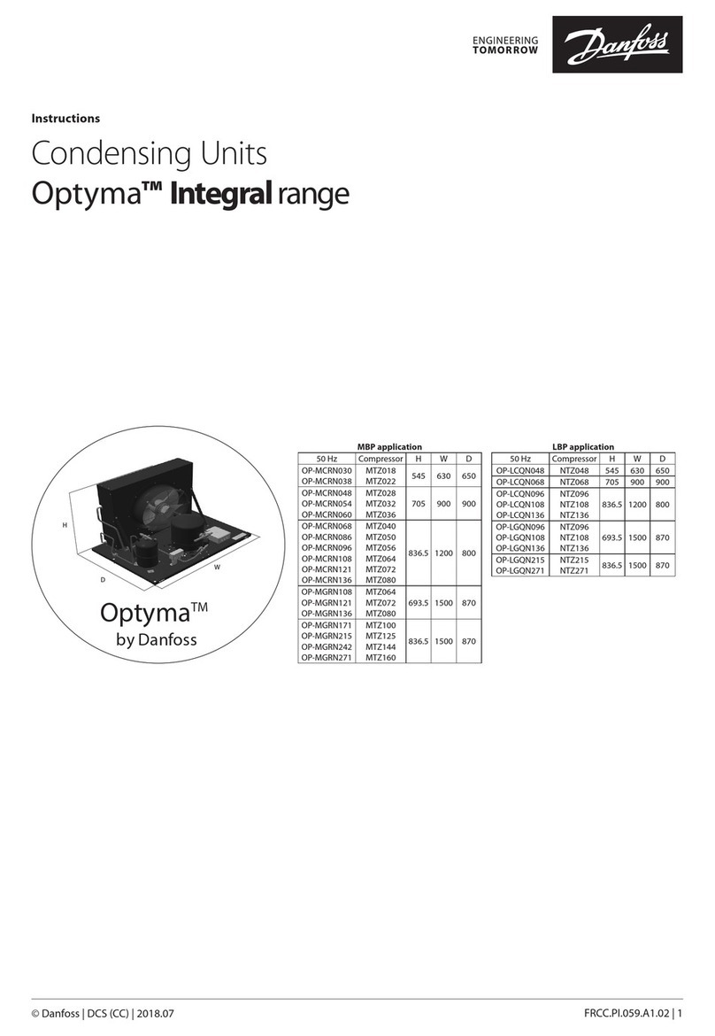 Danfoss Optyma OP-MCRN030 instructions