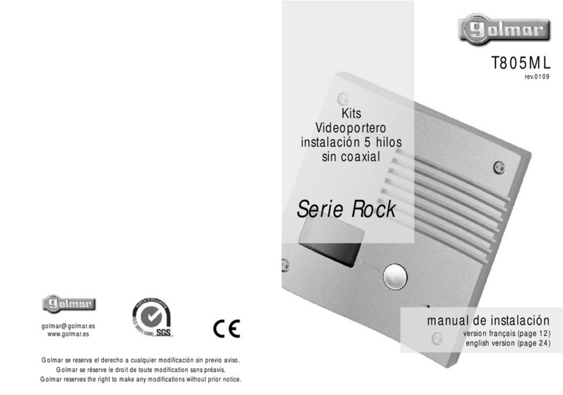 golmar Rock Series User manual