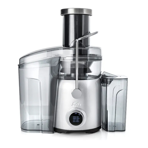 SOLIS JUICE FOUNTAIN COMPACT user manual