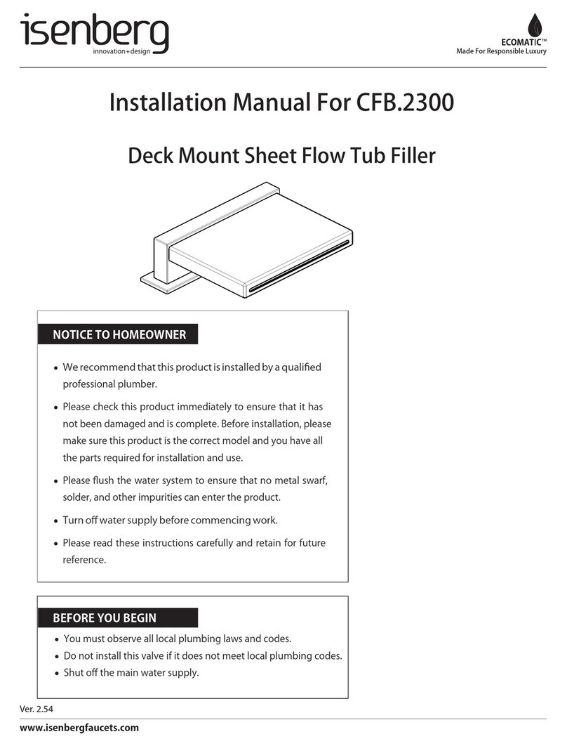 Isenberg Ecomatic CFB.2300 installation manual