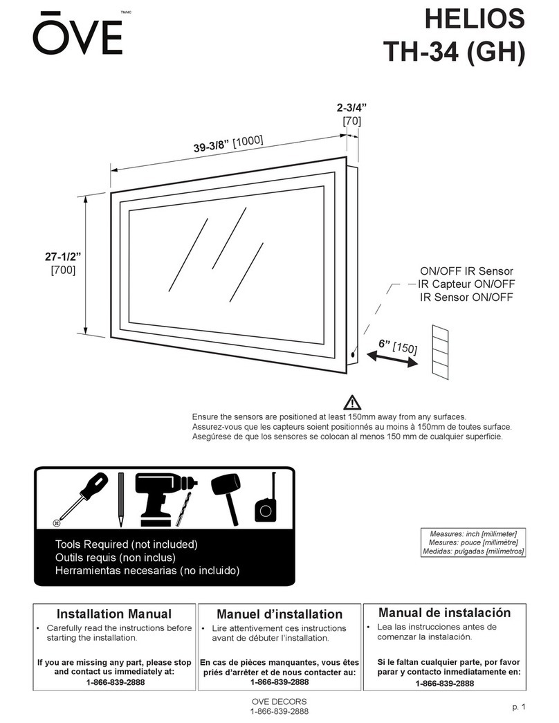 OVE HELIOS TH-34 installation manual