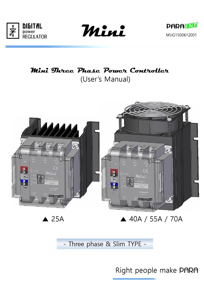 Paratec Mini 25A User manual