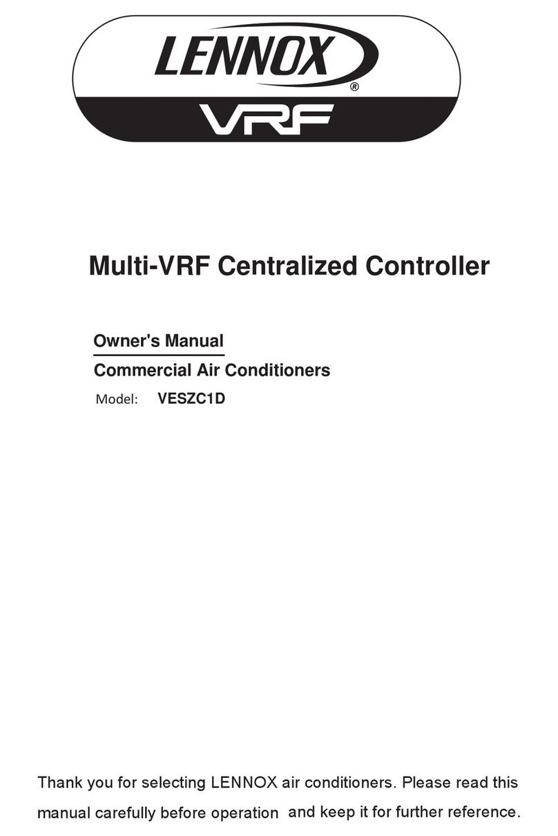 Lennox VESZC1 User manual