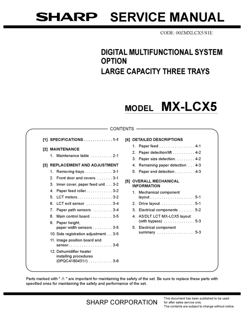Sharp MX-LCX5 User manual