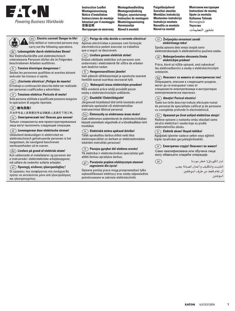 Eaton Power Defense PDC9-ETU User manual