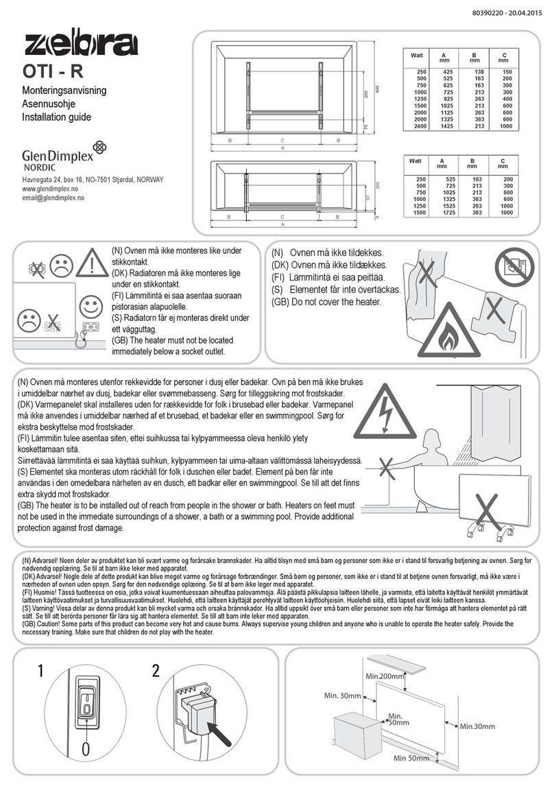 Glen Dimplex zebra OTI-R User manual
