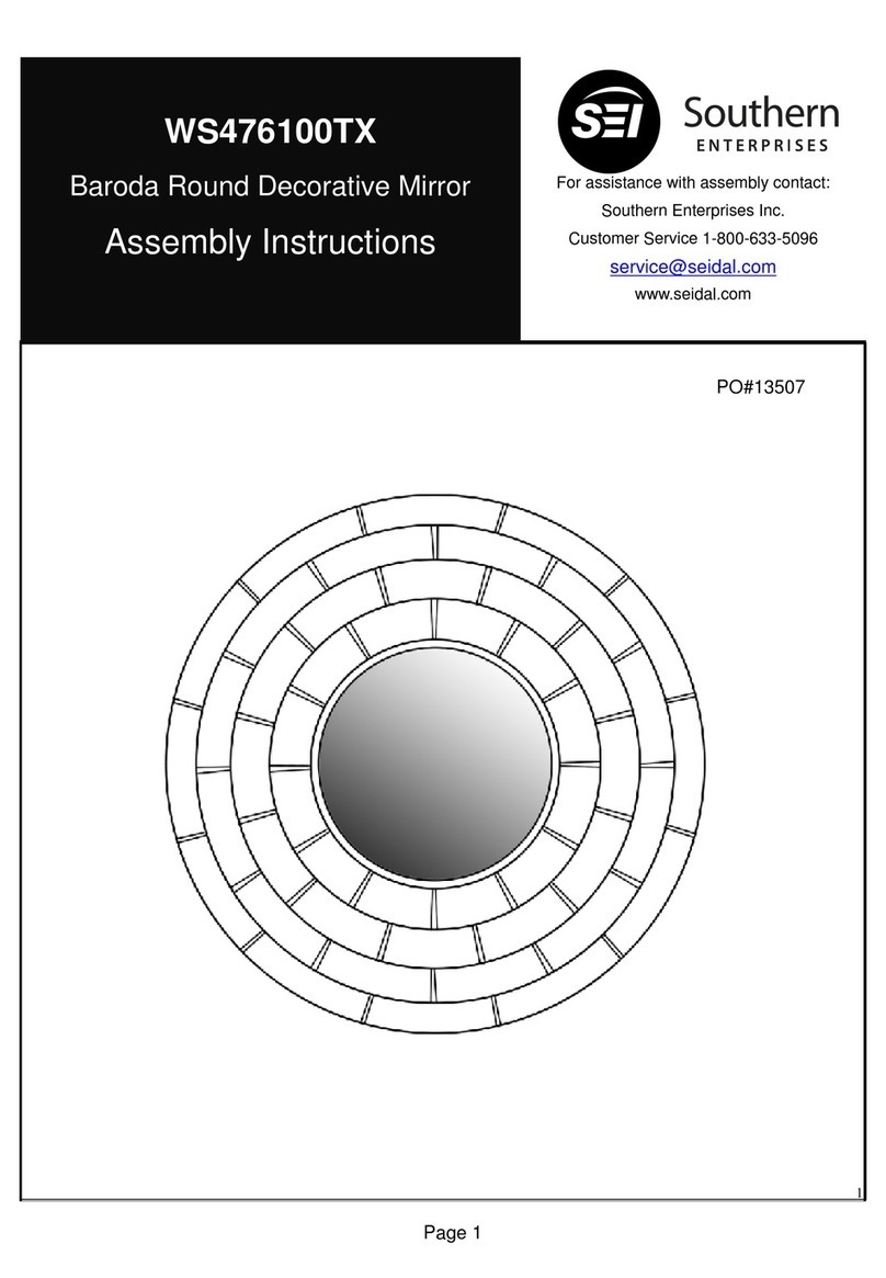 SEI WS476100TX Assembly instructions