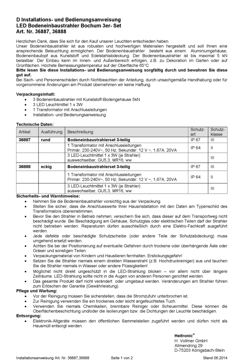 Heitronic 36887 User manual