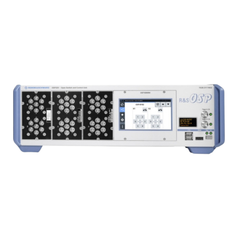 Rohde & Schwarz OSP220 Getting started