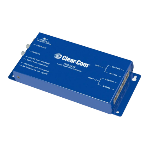 HME Clear-Com FIM-S222 User manual