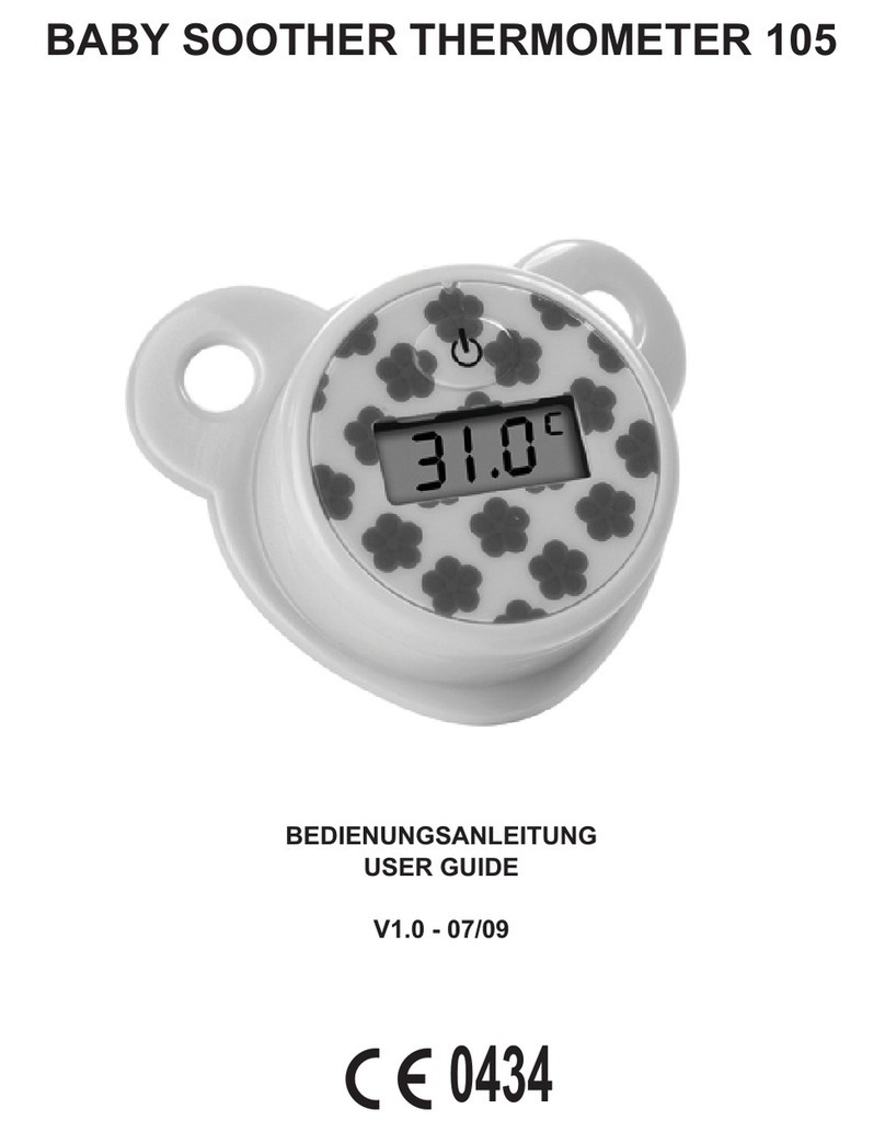 Topcom Baby Soother Thermometer 105 user guide