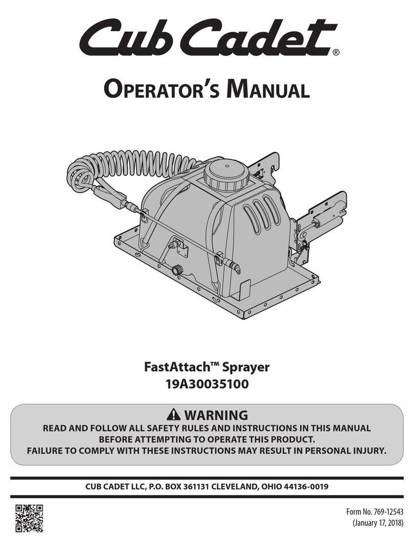 Cub Cadet FastAttach 19A30035100 Operator's manual