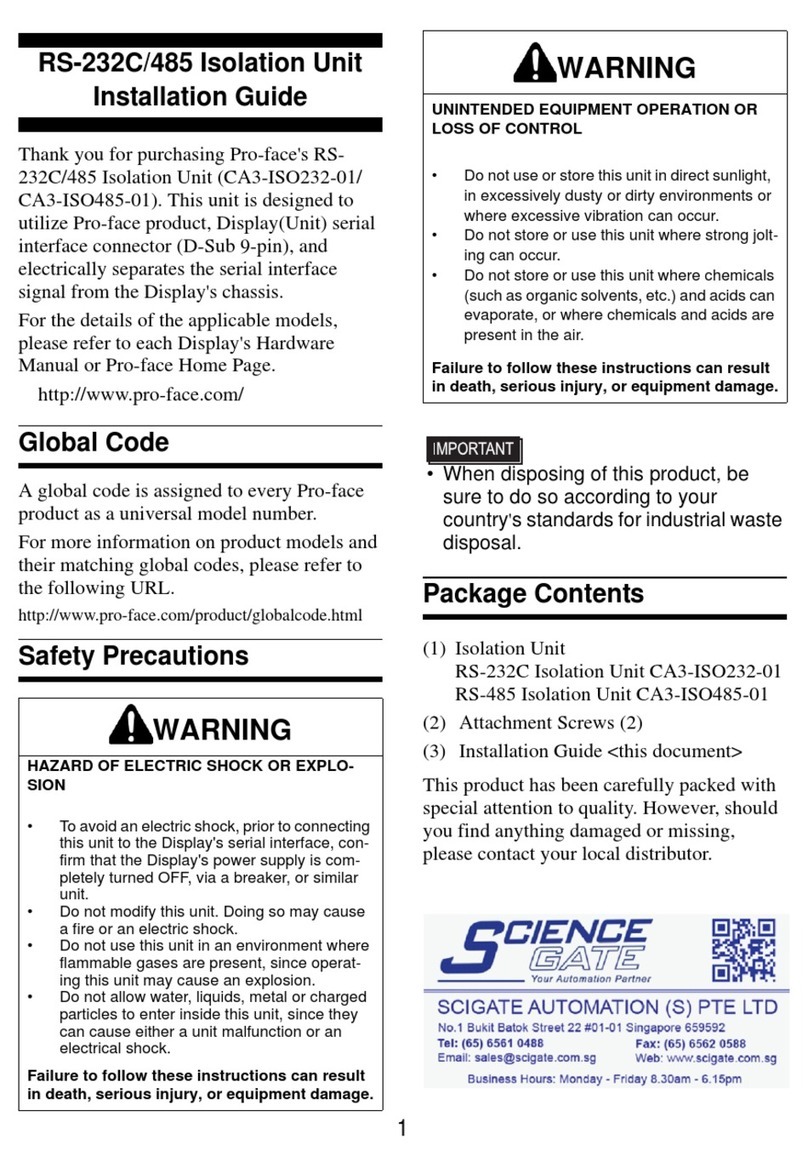 Pro-face RS-232C installation guide