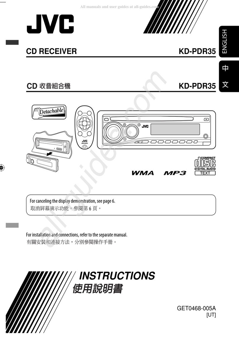 JVC KD-PDR35 User manual