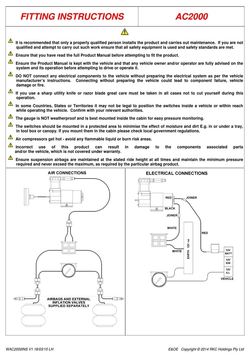 RKC INSTRUMENT AC2000 Fitting instructions