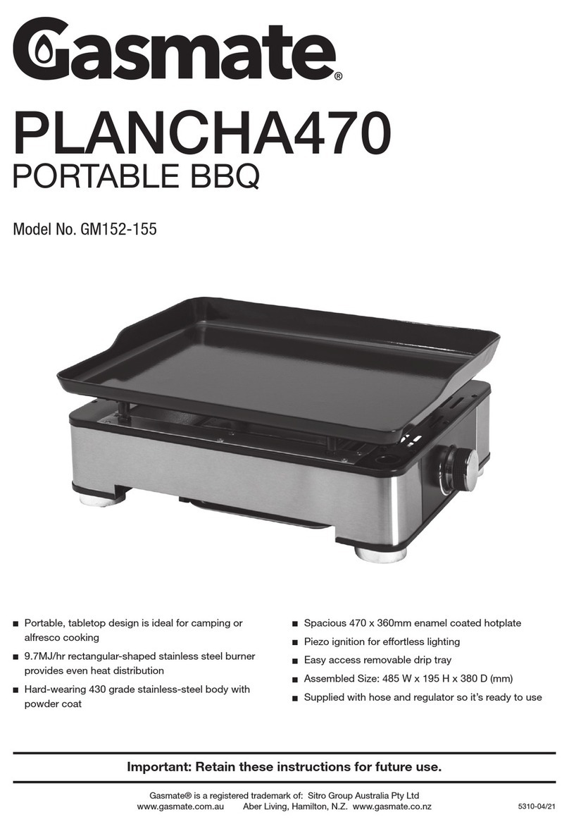 Gasmate PLANCHA470 User manual