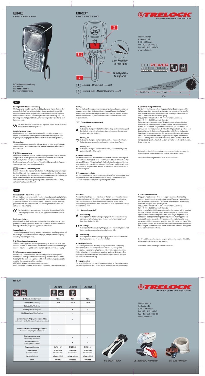 Trelock Bird LS 675 User manual