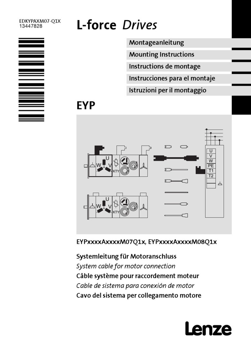 Lenze L-force EYP Series Mounting instructions