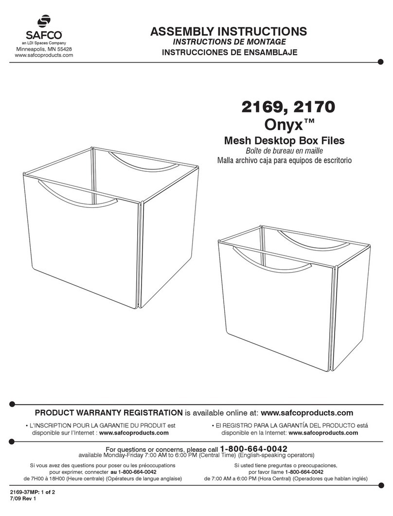 LDI Spaces SAFCO Onyx User manual