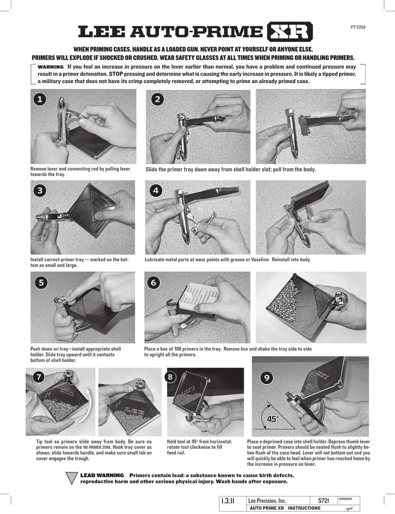 Lee Precision AUTO PRIME XR User manual