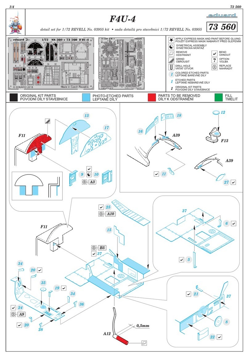 Eduard F4U-4 User manual Eduard F4U-4 User manual