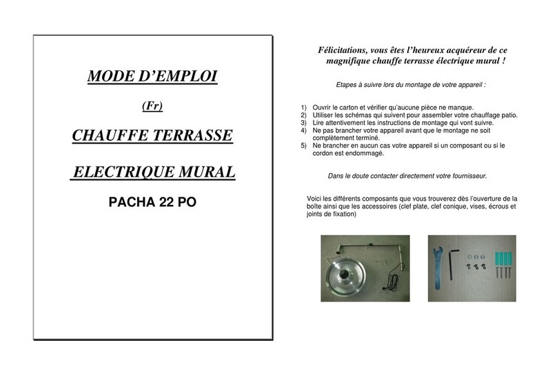 Pur Line PACHA 22 PO instruction manual