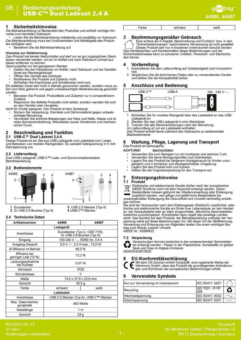Goobay 44986 User manual
