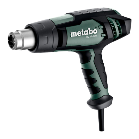 Metabo HG 16-500 User manual