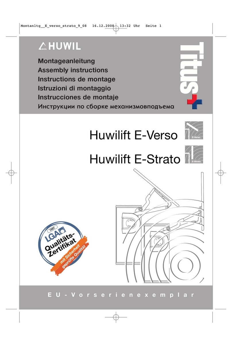 Huwil Huwilift E-Verso Assembly instructions
