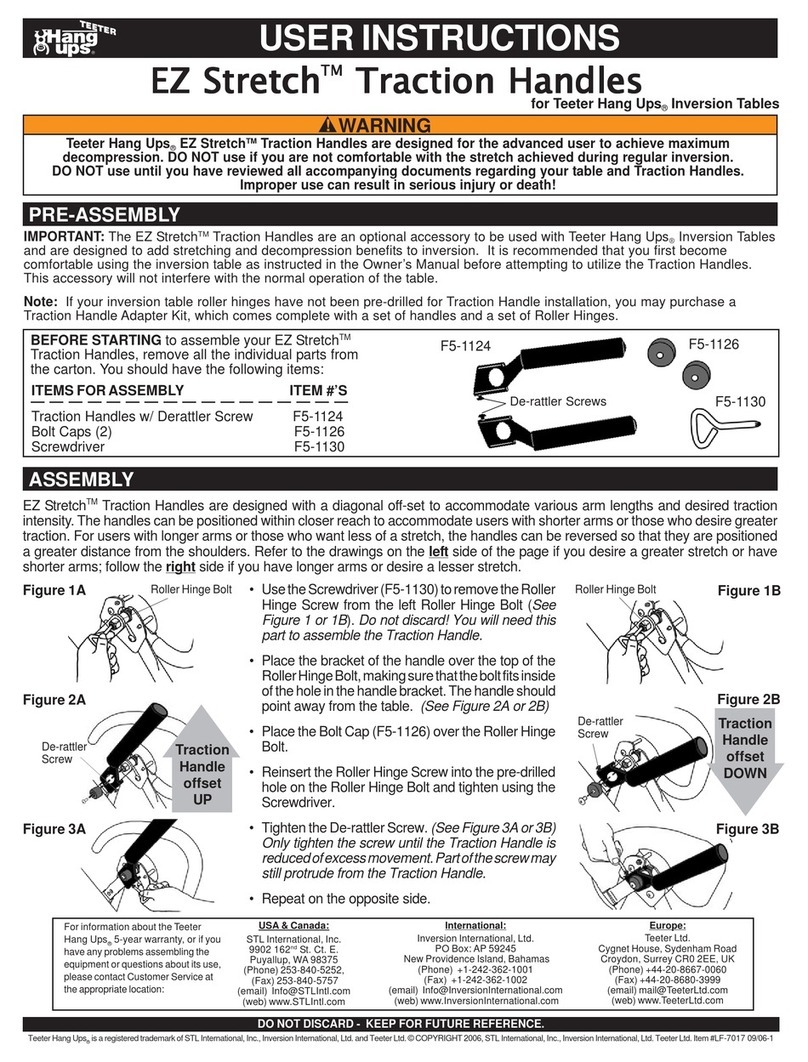 Hang ups EZ Stretch F5-1124 User instructions