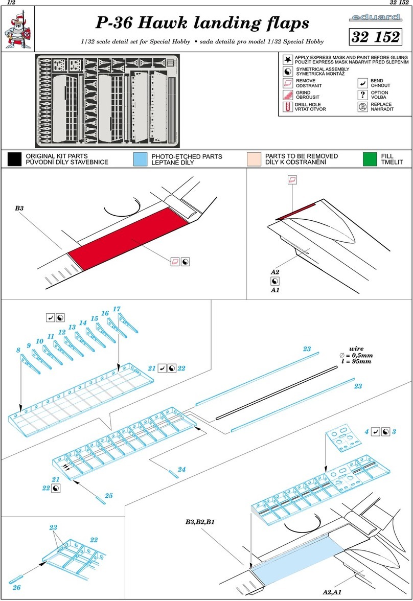 Eduard P-36 Hawk landing flaps User manual Eduard P-36 Hawk landing flaps User manual