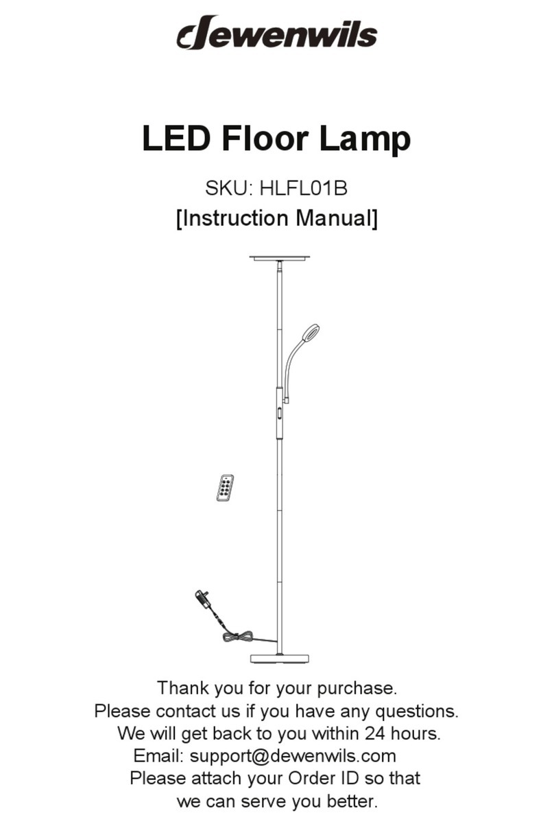 Dewenwils HLFL01B instruction manual
