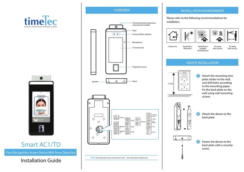 TimeTec Smart AC1/TD installation guide