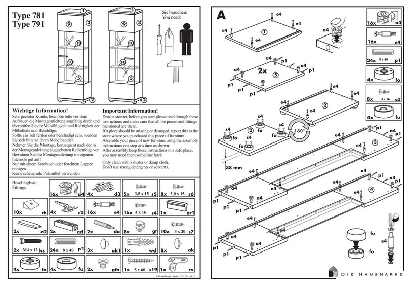 Die Hausmarke 781 User manual