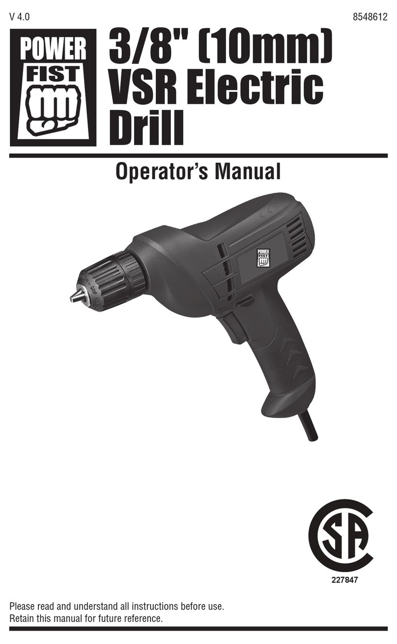 Power Fist 8548612 Operator's manual