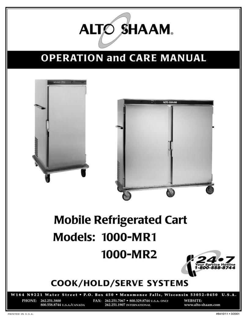 Alto-Shaam 1000-MR1 Operation and care manual