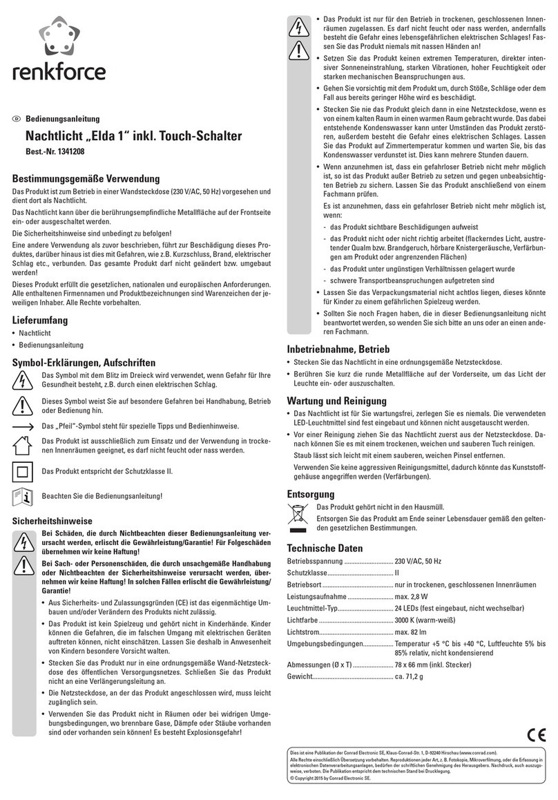 Renkforce Elda 1 operating instructions