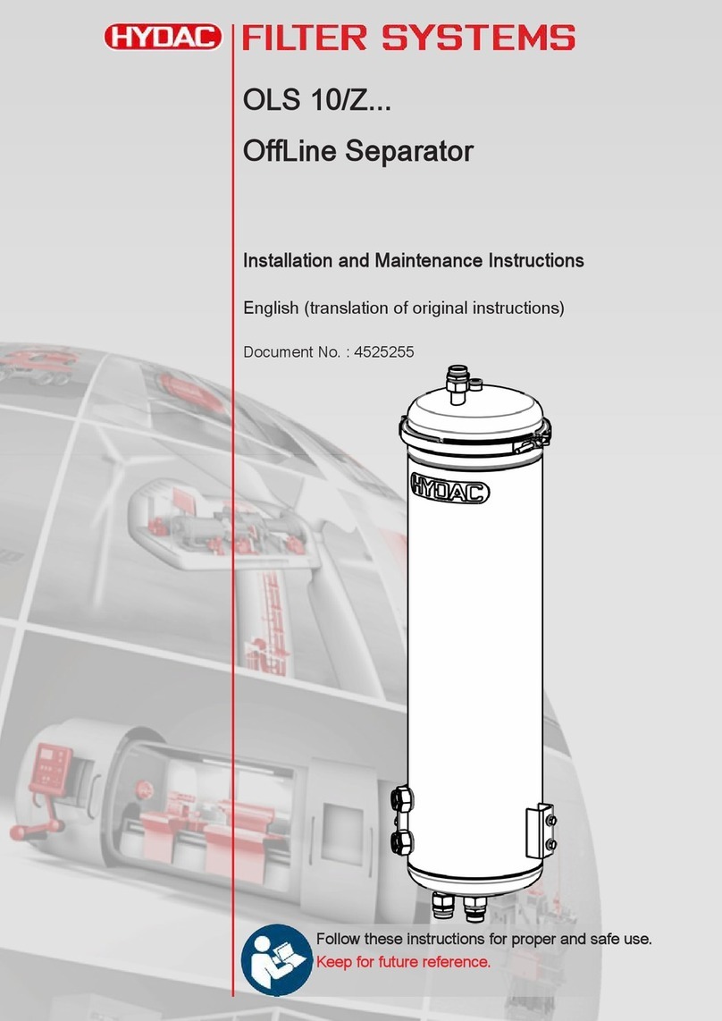 Hydac OLS 10-Z Series Installation and maintenance instructions Hydac OLS 10-Z Series Installation and maintenance instructions