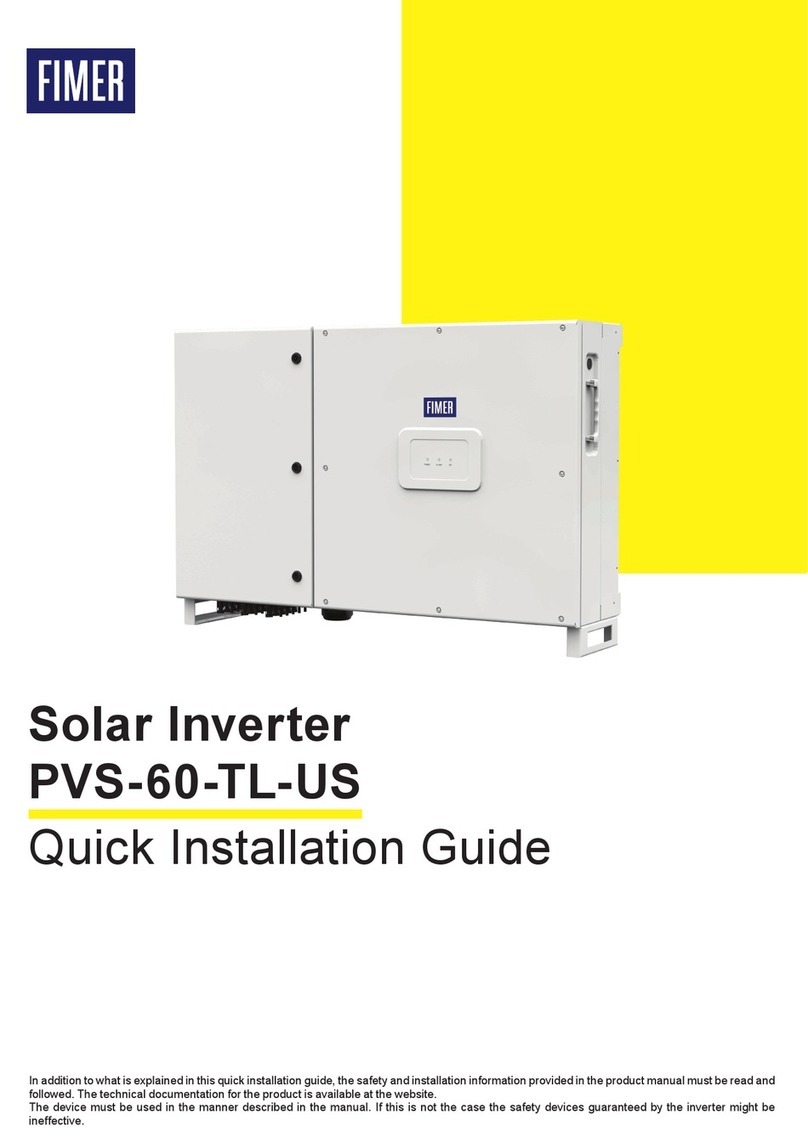 Fimer PVS-60-TL-US Quick installation guide