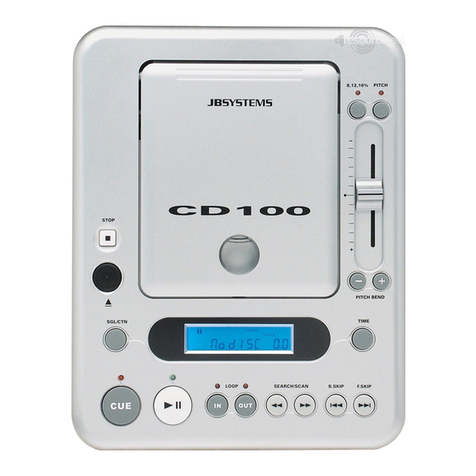 JB Systems CD 100 user guide