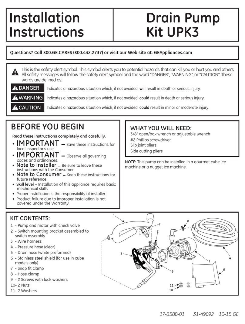 GE UPK3 User manual