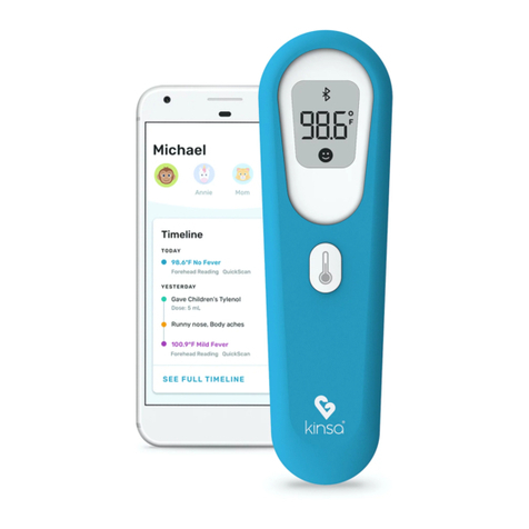 Kinsa CareScan Smart Thermometer Instructions for use