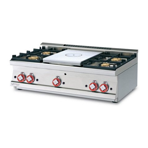 Lotus cooker TPT-64G Instructions for installation and use