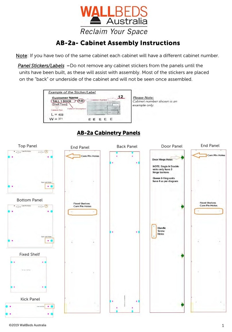Wallbeds Australia AB-2a Assembly instructions