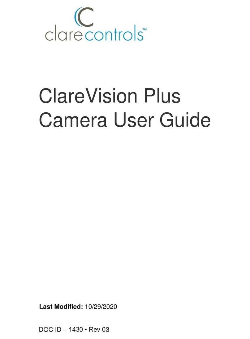 Clare Controls ClareVision Plus User manual